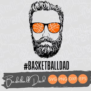 Hipster Basketball Dad Design, Basketball Dad, Dad Life, PNG, sofortiger digitaler Download