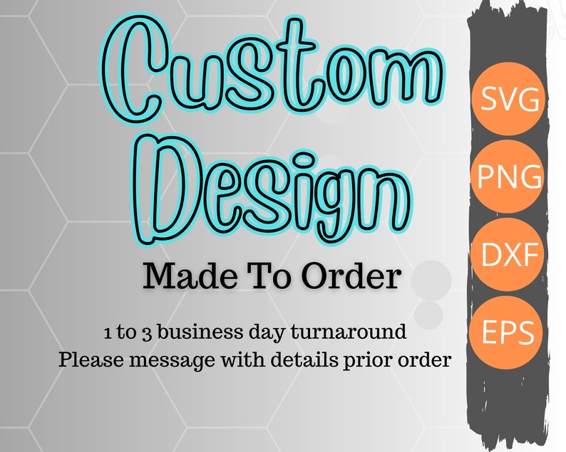 Text Custom Format Custom Design With Text, SVG/PNG, Instant Digital Download, Cut File ...