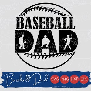 Baseball Dad Digital Download, design de camisa Baseball Dad, SVG/PNG