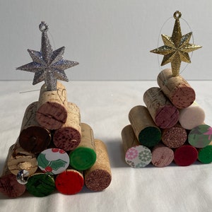 111, cork Christmas tree ornament