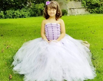 February Baby Amethyst Purple Princess Tutu Dress Lilac Princess Dress