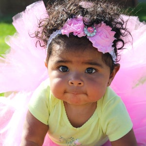 Pop of Pink Tutu and Headband Set, Size 12 - 24 Months
