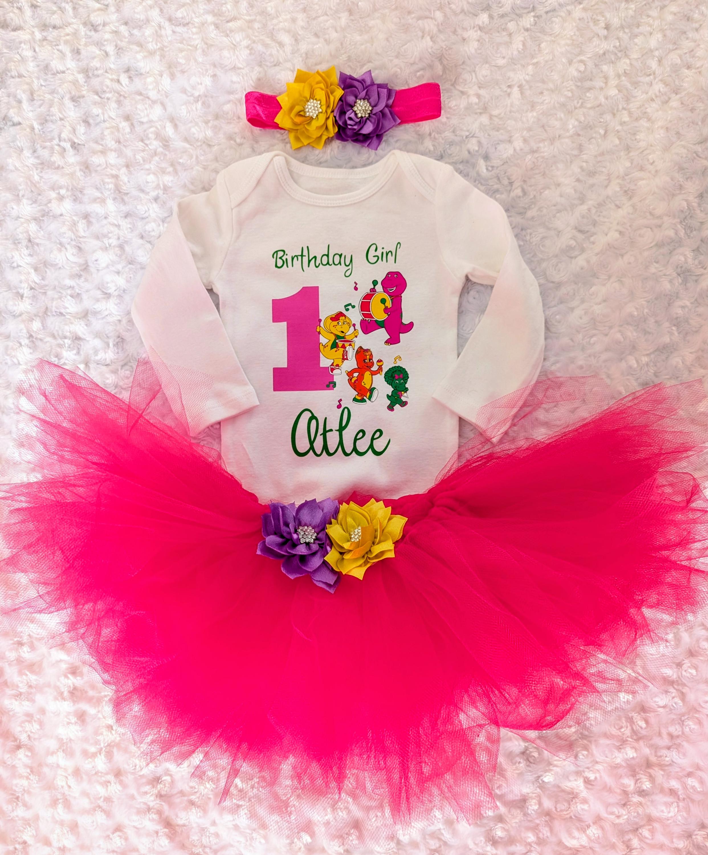barney birthday dress Outfit What to Wear With Size:20w Birthday tutu LowStock:43692179980339 dinosaur costume