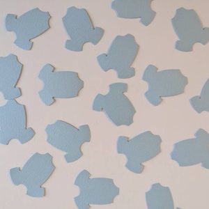 Baby Blue Baby Onesie Large Confetti for Baby Shower