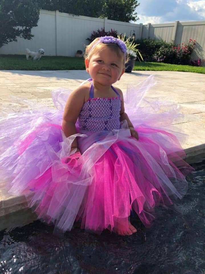 tutu dress pink and purple Baby Girl Tutu Dress, Lavender And Peach Dress, Birthday Party Outfit, Tulle Dress, Girl Photoshoot Dress, Toddler Dress, Cupcake Dress
