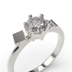 Book Engagement Ring White Gold Books Engagement Ring 14k Reading Ring Gold Book Ring Book White Gold Wedding Ring