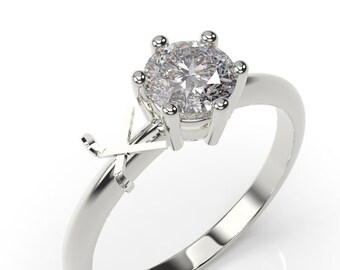 Hockey Engagement Ring Hockey Ring White Gold Hockey Stick Ring Ice Hockey Engagement Ring 14k Hockey Ring Gold Hockey Jewelry Wedding Ring