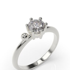 Bowling Engagement Ring White Gold Bowling Ball Engagement Ring 14k Bowler Ring Gold Bowling Ring Bowling Ball White Gold Wedding Ring
