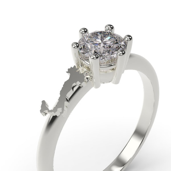 Italian Engagement Ring - Etsy