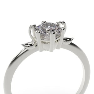 Swan Ring Swan Engagement Ring White Gold Goose Ring Goose Engagement Ring Gold Swan Ring Diamond Engagement Ring Swan Jewelry