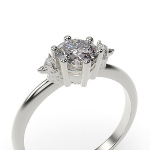 Wolf Engagement Ring White Gold Wolf Engagement Ring 14k Wolf Ring Gold Wolf Ring Wolf White Gold Wolf Lover White Gold Wolf Jewelry