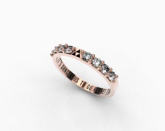 Zelda Triforce Wedding Band: 10k Gold Geek Engagement Ring