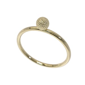 Minimalist Golf Ring Yellow Gold Golfer Ring Dainty Golf Ring Golf Jewelry Golfer Gift Jewelry
