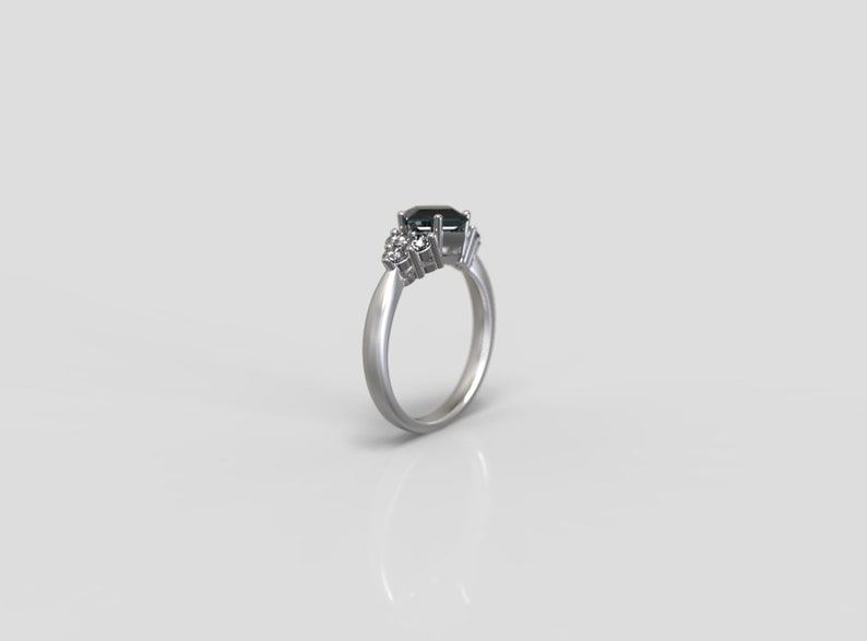 Alexandrite Engagement Ring Alexandrite Ring Sterling Silver Alexandrite Ring Silver Engagement Ring Conflict Free Engagement Ring