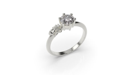 Octopus Engagement Ring Octopus Ring White Gold Octopus Ring Octopus Engagement Ring 14k Gold Octopus Wedding Ring