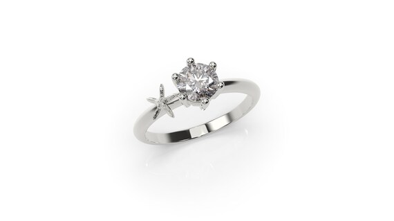 Starfish engagement best sale ring