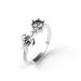 Cat Engagement Ring White Gold Cat Engagement Ring 14k Cat Ring Gold ...