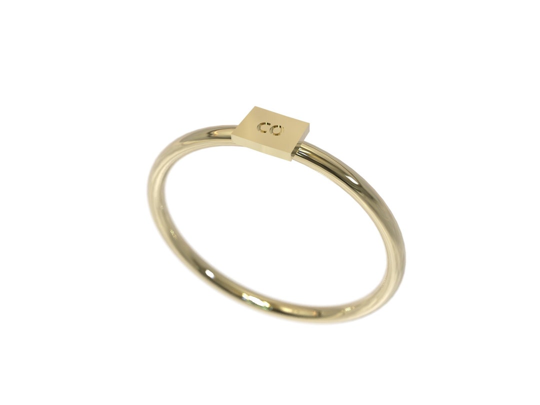 Colorado Rings Minimalist Colorado Ring Yellow Gold Colorado Design Ring Dainty ...