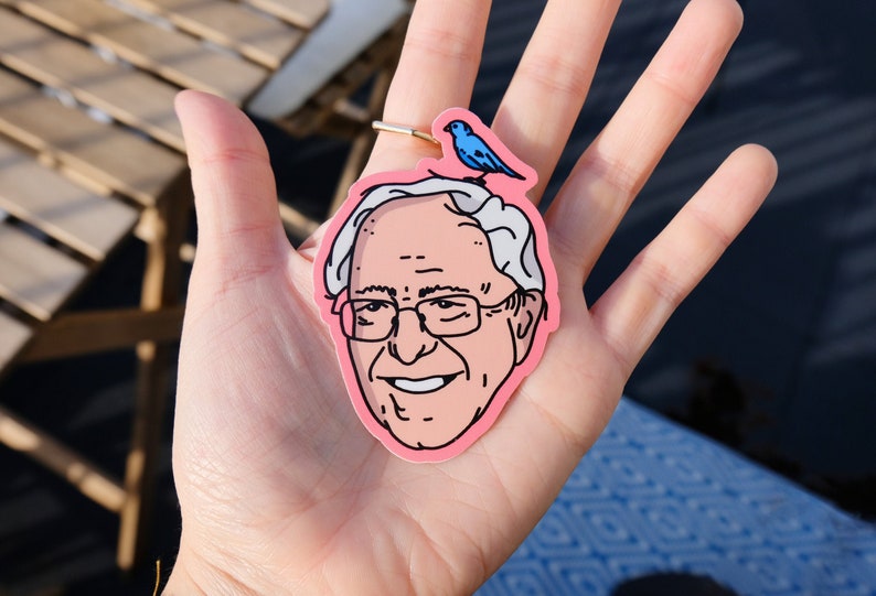 Political Sticker Bernie Sticker Bernie Sanders Art Bernie 2020 Sticker Bernie Sanders Illustration Bernie Sanders Sticker Bernie Bird