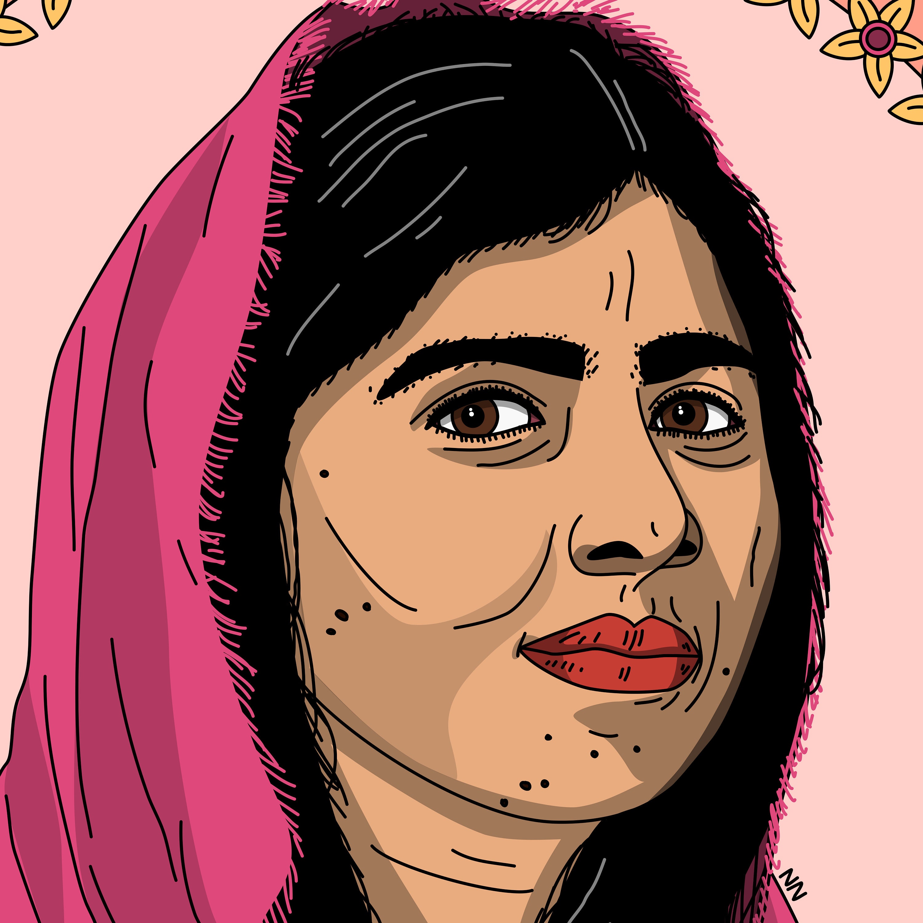Malala Art Malala Poster Malala Print Malala Malala Etsy Israel