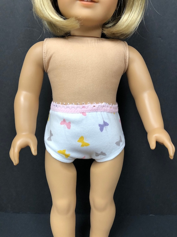 Doll Underwear Underpants Set of 3 Pink Pair of Panties to Fit 18
