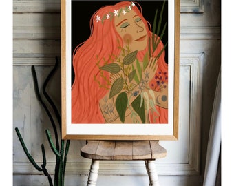 Plant Goddess print