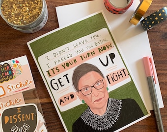 Ruth Bader Ginsberg card