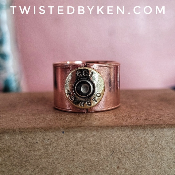 Bullet Casing Band Ring, 1/2in Width, Made From Recycled 3/8th Copper Tubing, Made To Size