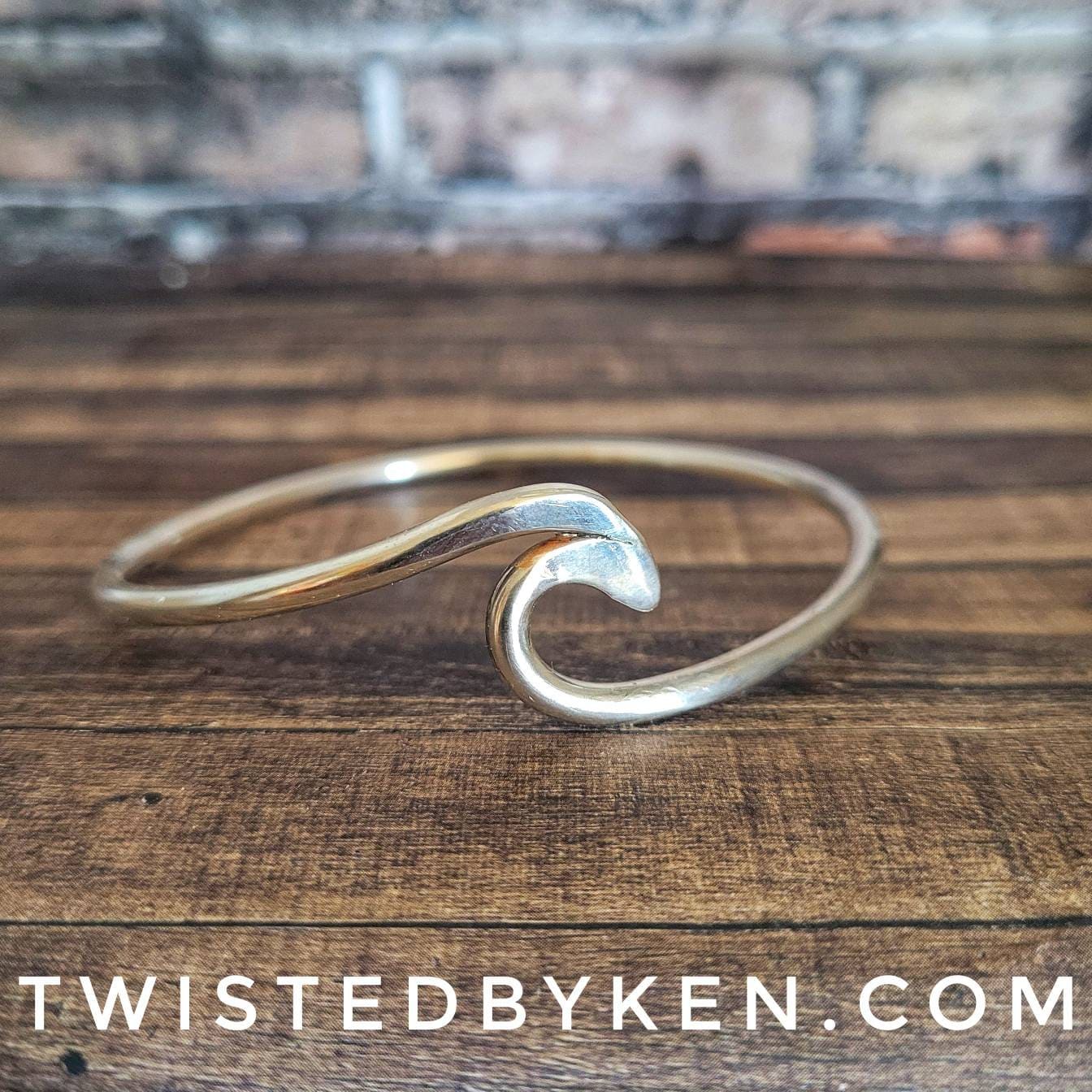 Sterling Silver, Handmade Wave Bangle Bracelet, Handmade Sterling Silver, Handmade Wave Bangle Bracelet, Handmade