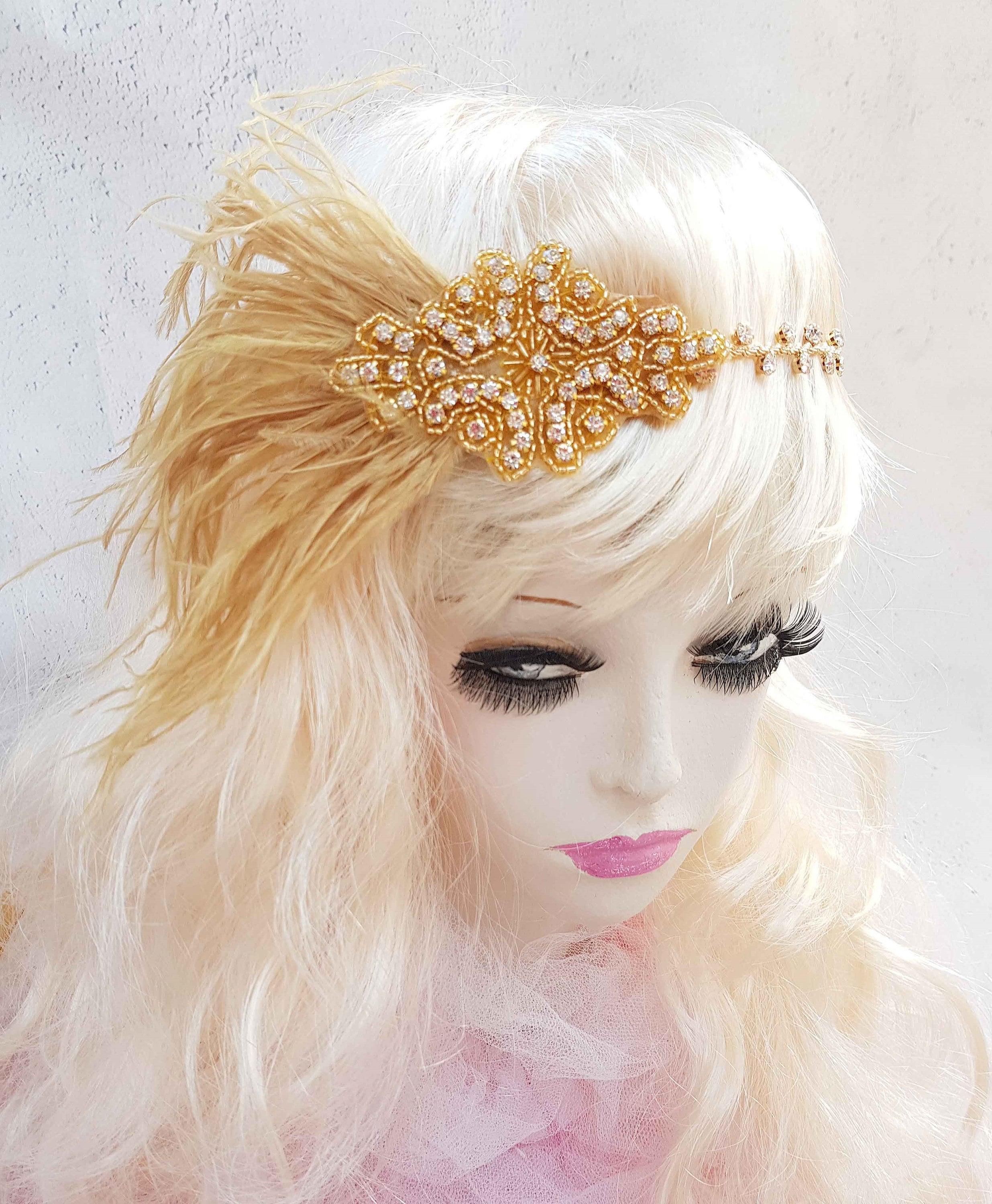 Bandeau Cheveux en Laine à Empiècement en Perles Modèle Greta – Mon Petit  Bandeau