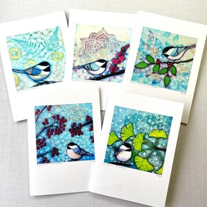 Chickadee Cards (B), Set of 5