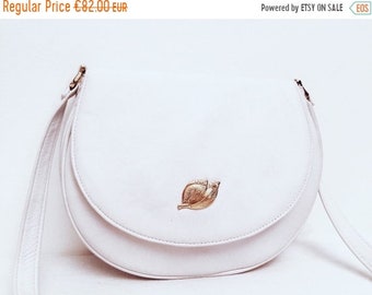 30 % Rabatt Vtg 80er Ledertasche minimale weiße Mirjana Marić