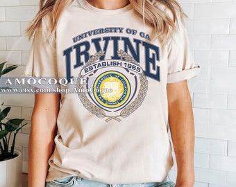 University of California, Irvine (UC Irvine) (1965) Shirt, Vintage Style University of California, Irvine Shirt,USA University Shirt Style 2