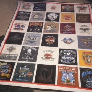 DOUBLE SIDED, custom made TShirt Quilt. (Deposit)