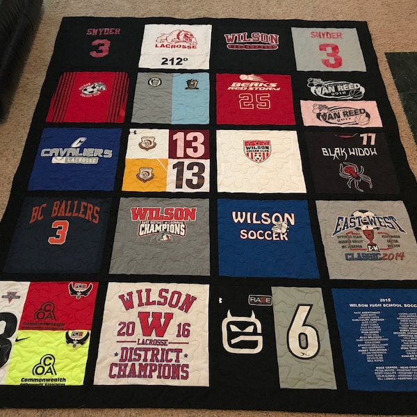 Tshirt Quilt Etsy