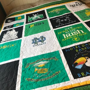 DOUBLE SIDED, custom made TShirt Quilt  (deposit)