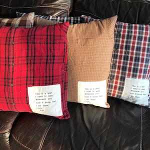 MEMORY PILLOW made from shirts