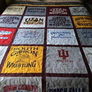 Custom made Single sided Tshirt quilt (deposit)