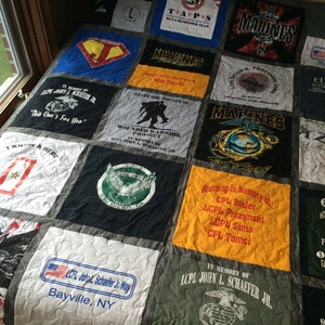 Custom Made Tshirt Quilt- single sided  (deposit)