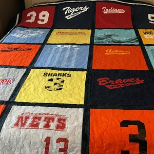 Double sided custom made TShirt quilt (deposit)