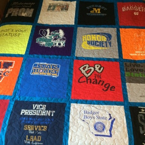 Double Sided Custom Made Tshirt Quilt  (DEPOSIT)