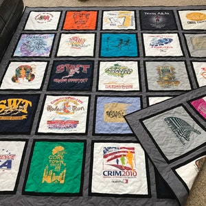 TWICE Framed, DOUBLE Sided Custom Made TShirt Quilt (Deposit Only)