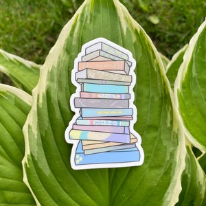 Vinyl Sticker // books // book worm // read more // water bottle sticker // laptop sticker // journal sticker // bumper sticker