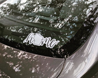 Vinyl Sticker // Wisconsin home // water bottle sticker // laptop sticker // journal sticker // bumper sticker // car window sticker