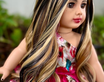 Decadence 10-11 Calico Wig for 18” Dolls