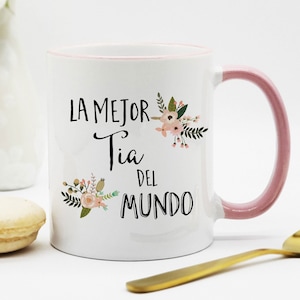 Tia Coffee Mug / Tia Gift / La Mejor Tia del Mundo Mug / Gift for Tia / Tia Mug / Regalo por Tia / Tia Mug / Spanish Aunt Mug / Spanish Mug