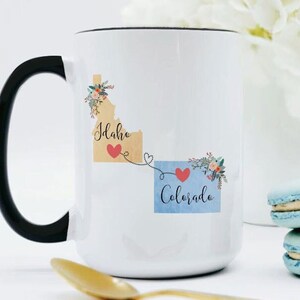 Colorado Idaho Mug / Idaho Colorado Mug / Colorado to Idaho Gift / Idaho to Colorado Gift 11 or 15 oz