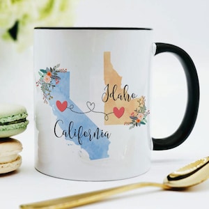 California Idaho Mug / Idaho California Mug / California to Idaho Gift / Idaho to California Coffee Cup / 11 or 15 oz