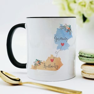 Kentucky Germany Mug / Germany Kentucky Mug / Exchange Student Gift / Going Away Gift / College Student Gift / 11 or 15 oz