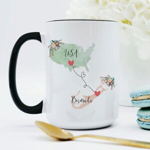 USA Bermuda Mug / Bermuda USA Mug / United States Bermuda Exchange Student Gifts / Bermuda Au Pair Gift / USA Coffee Mug / Coffee Cup